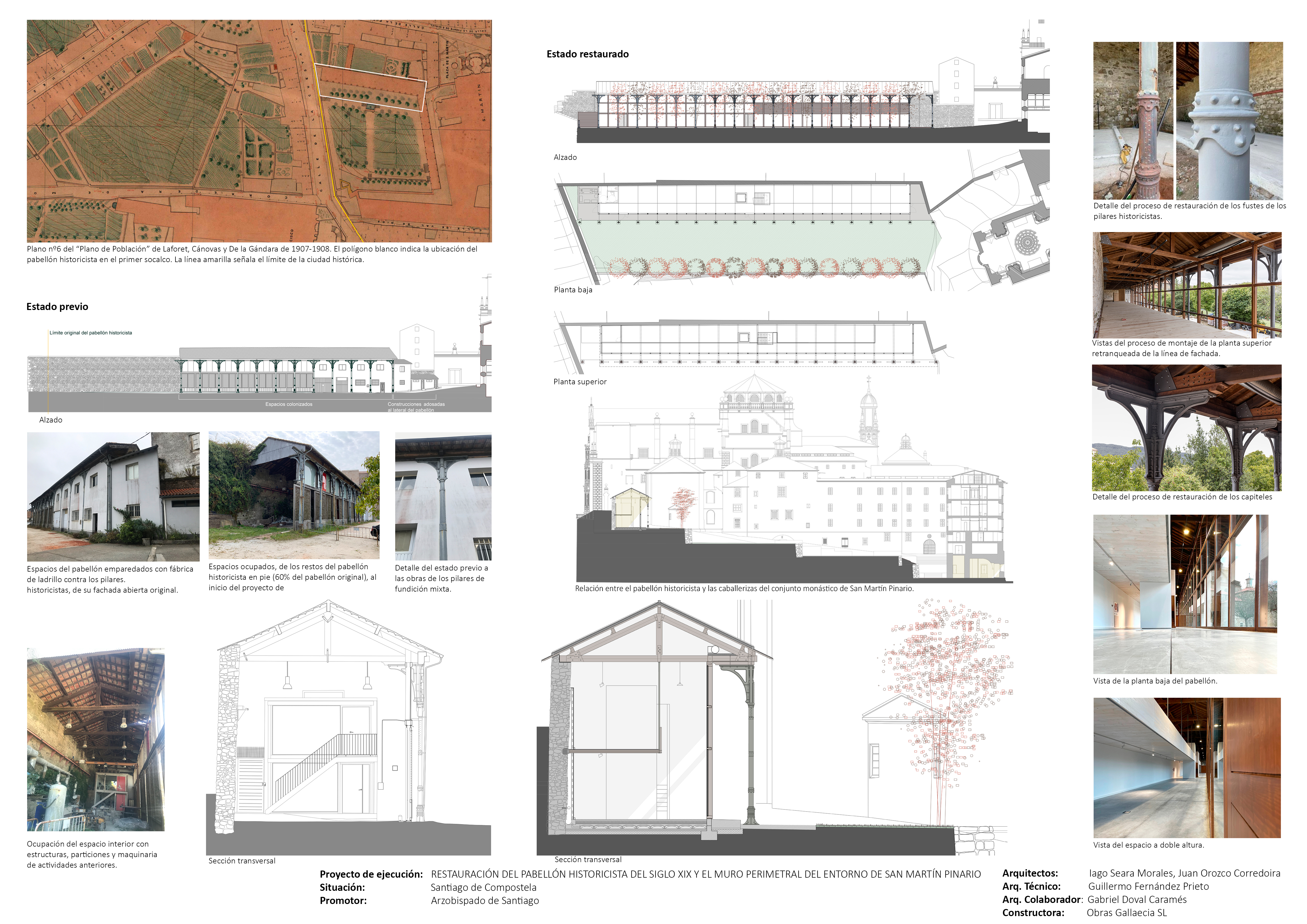 RESTAURACIÓN DEL PABELLÓN HISTORICISTA Y EL MURO PERIMETRAL DE SAN MARTÍN PINARIO.